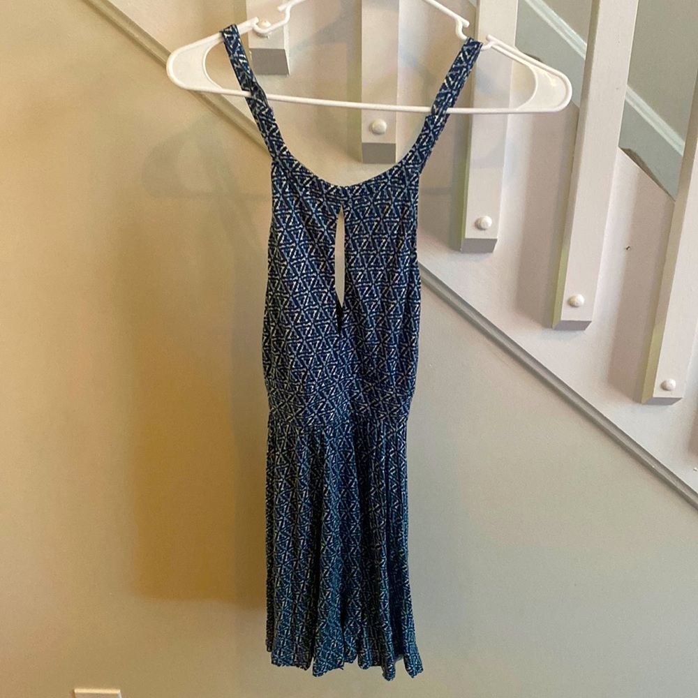 Womens Ecote Medium Blue Romper